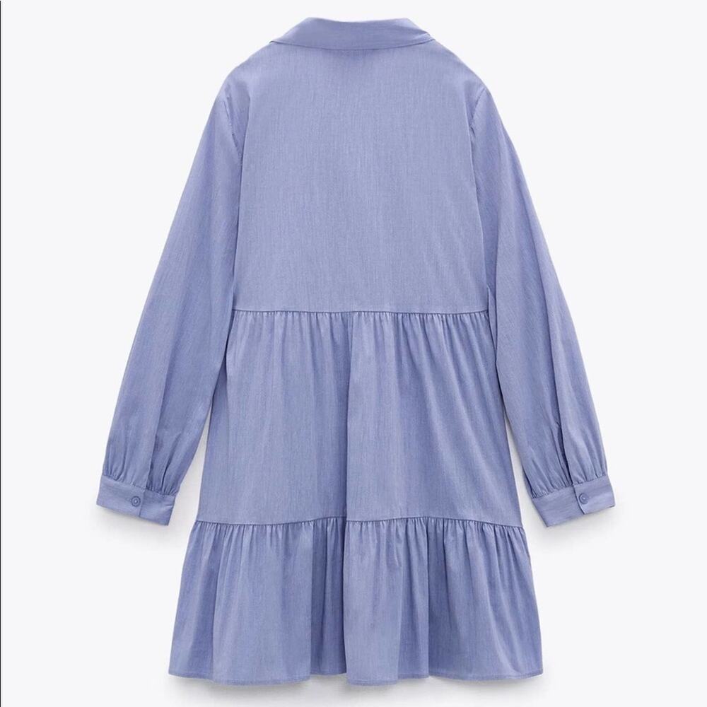 ZARA MINI SHIRT DRESS - Picture 7 of 8